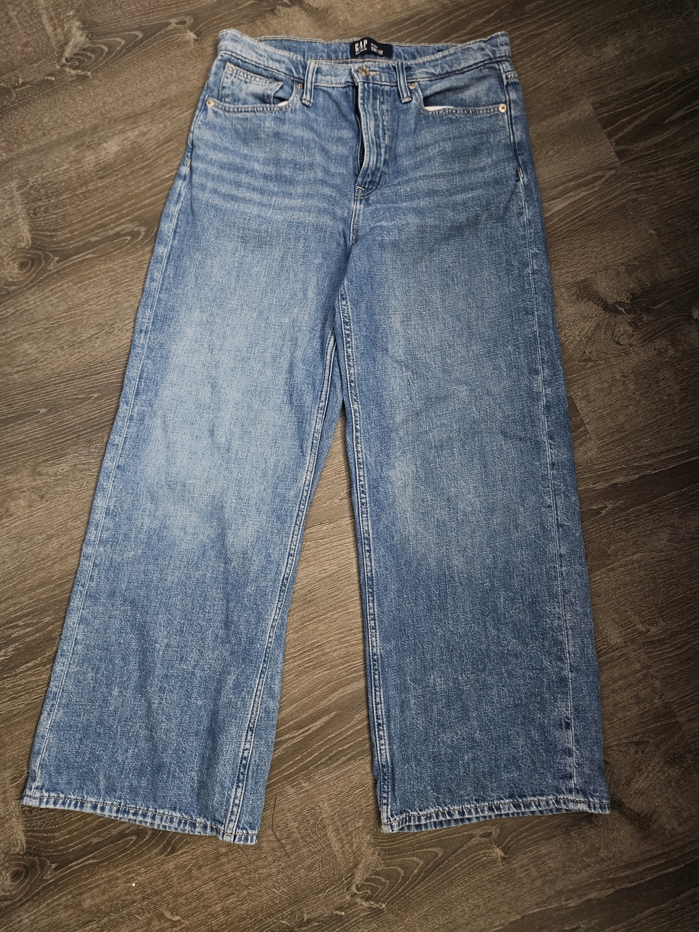 GAP Women's Light Blue Wide-Leg Jeans
